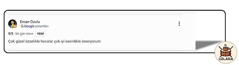 Lolada Öğrenci Yorumları | Loldada DrumHouse Kartal İstanbul Müzik Kursu Dersleri