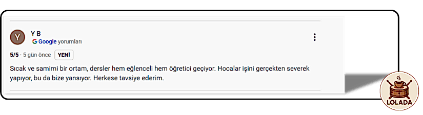 Lolada Öğrenci Yorumları | Loldada DrumHouse Kartal İstanbul Müzik Kursu Dersleri