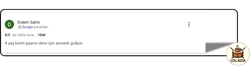 Lolada Öğrenci Yorumları | Loldada DrumHouse Kartal İstanbul Müzik Kursu Dersleri