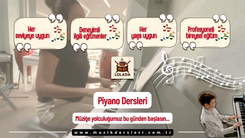 Piyano Dersleri Eğitimi | Lolada DrumHouse Kartal